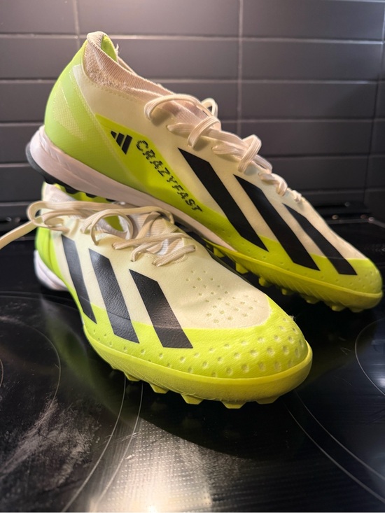 adidas Other - adidas X Crazyfast League Turf Soccer Shoes – White/Lucid Lemon/Core Black